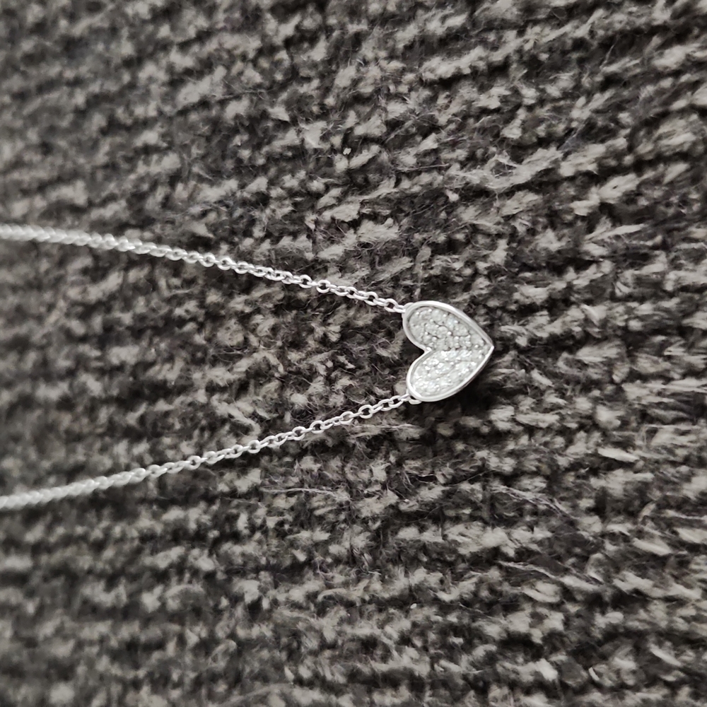 Elsie May Diamond Heart Pendant Necklace